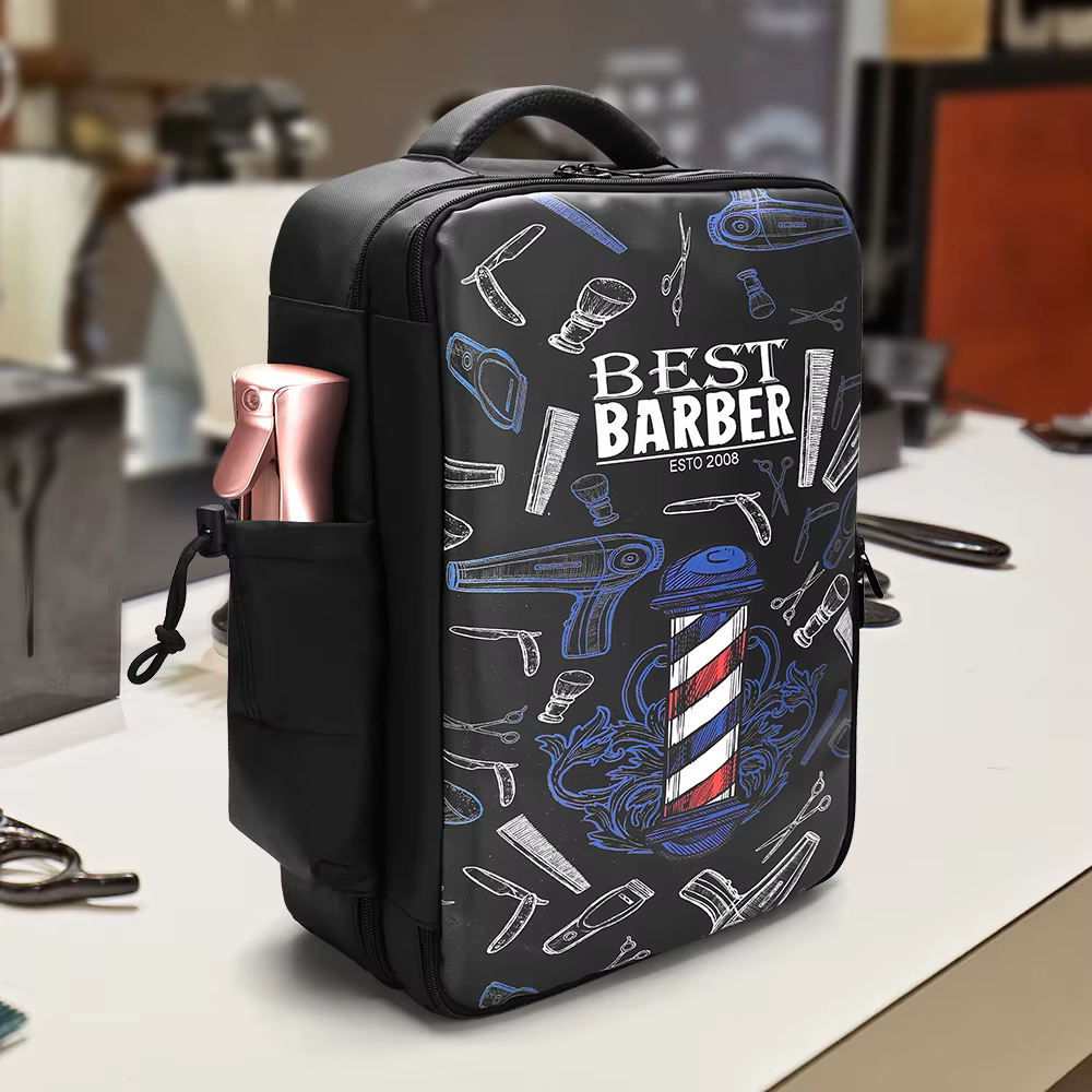 Sac à dos Portable de grande capacité, sac de voyage multifonctionnel, rangement pour Salon de coiffure, sac à bandoulière, Kit d'outils de coupe de cheveux