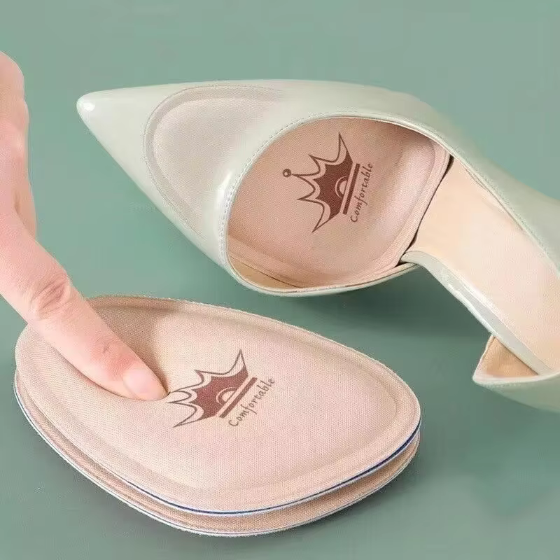 1/2/5 paires femmes antidérapant couronne avant-pied coussinets soulagement de la douleur insérer demi taille semelles coussins Anti-douleur orthopédique demi-rembourages