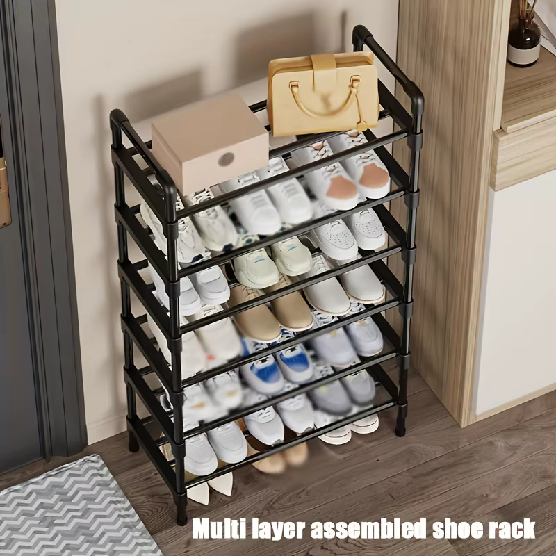 Étagère à chaussures en métal à plusieurs niveaux