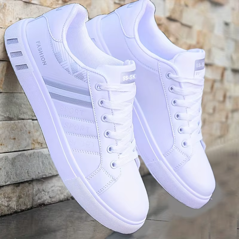 Baskets basses de skate pour hommes - Tige synthétique respirante