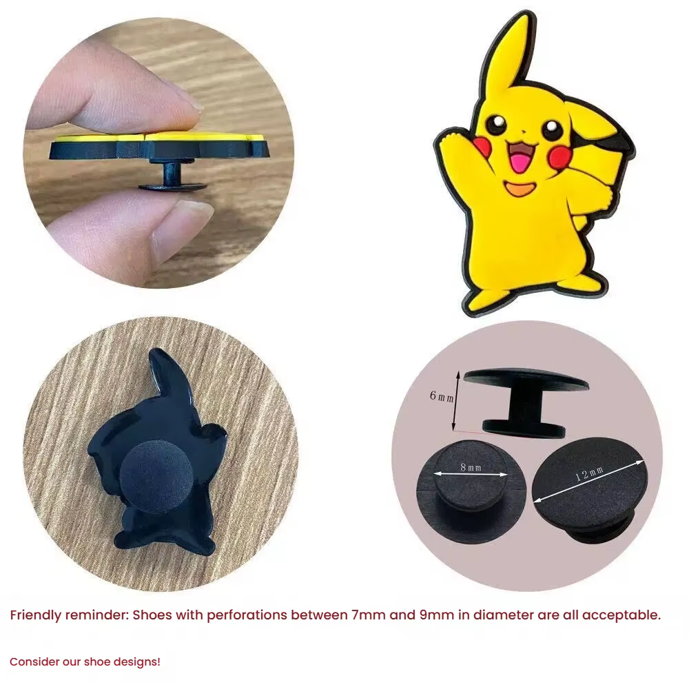 Accessoires de décoration pour chaussures en plastique souple DIY