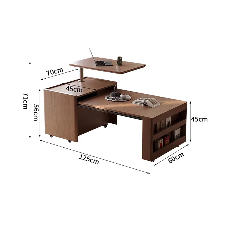 Wabi Sabi Tables basses multifonctions Design Convertible salon rangement Tables basses ascenseur dessus mobile Mesinha meubles