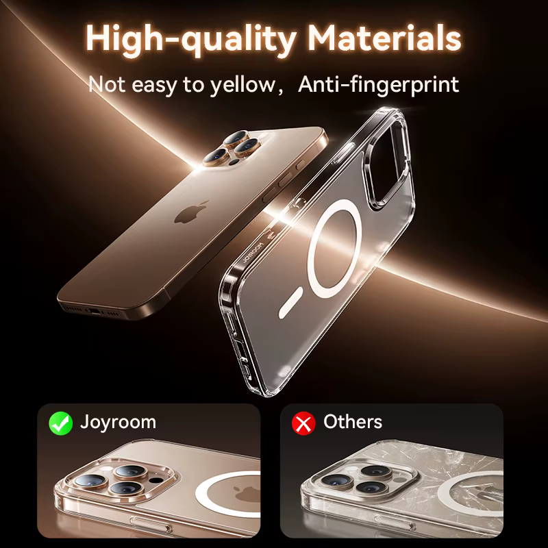 Coque Joyroom pour iPhone 17 Pro Max, magnétique, givrée, antichoc, finition mate, compatible avec le chargeur sans fil pour iPhone 16 Pro