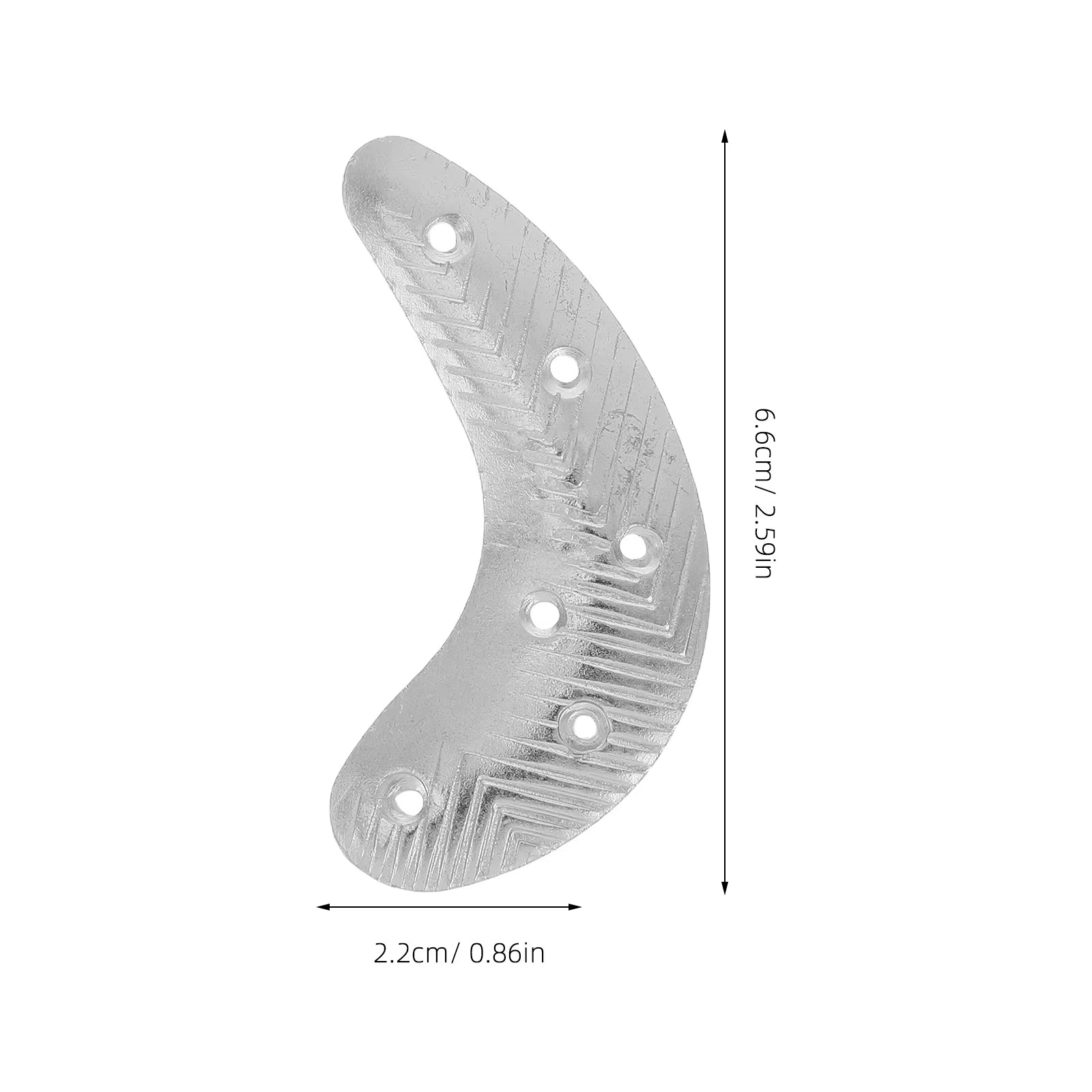 1 paire de plaques de talon en métal