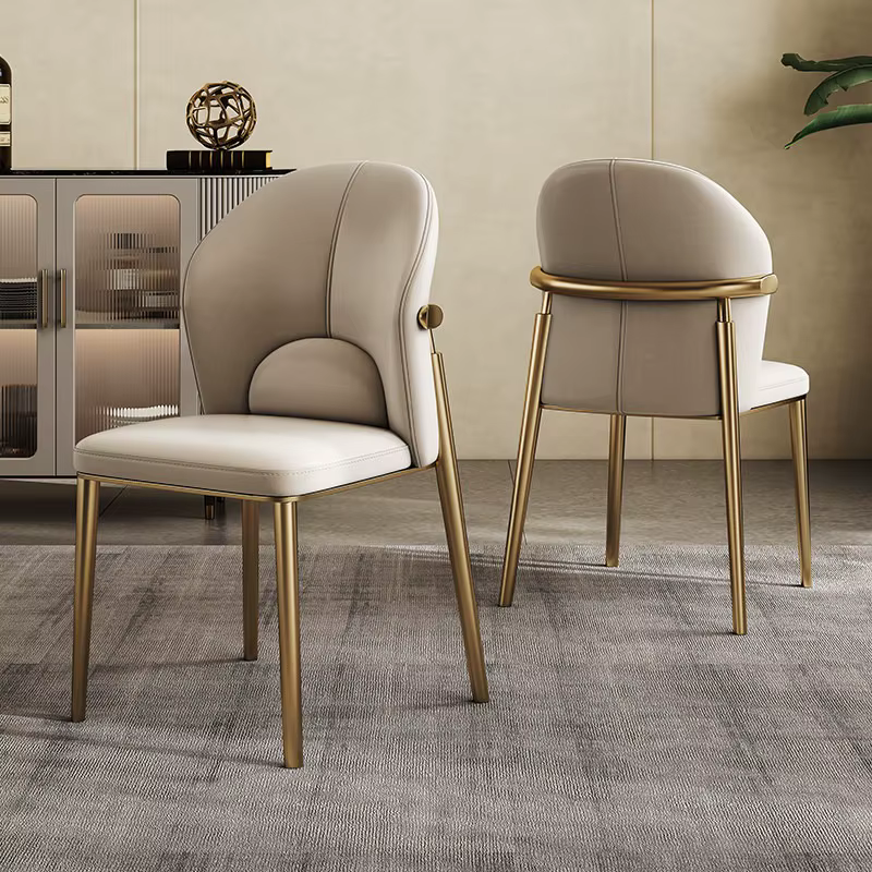Chaises de salle à manger relaxantes pour la cuisine, design moderne, confortables, minimalistes, chaise de salle à manger de luxe, élégante, meubles de salle à manger