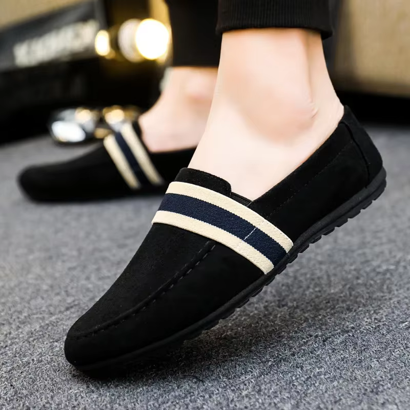 Hommes chaussures nouveau noir bleu mocassins sans lacet chaussures pour homme Adulto conduite mocassin doux confortable chaussures décontractées homme baskets appartements