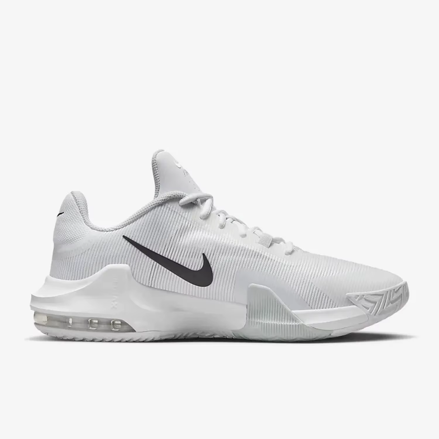 Nike officiel véritable Air Max Impact 4 chaussures de basket-ball rembourrées pour hommes DM1124-100