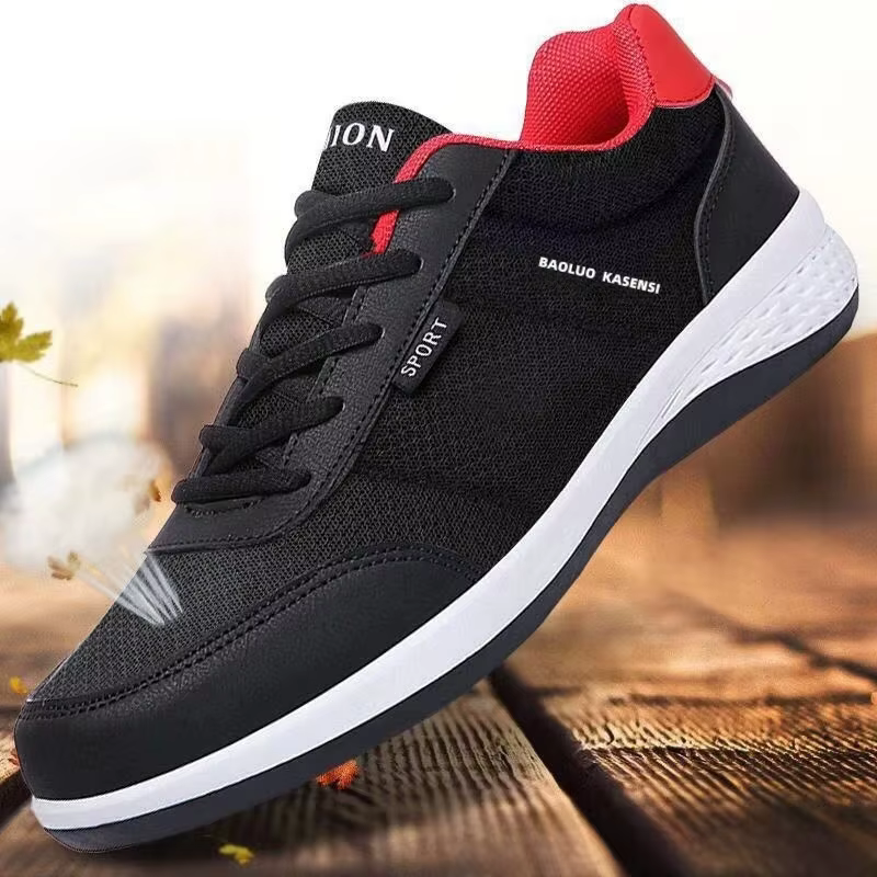Chaussures de sport pour hommes en cuir épais