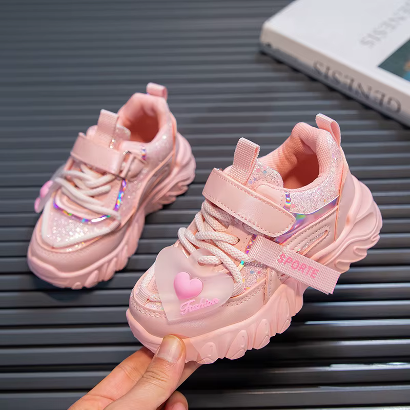 Chaussures de sport non ald brillantes pour filles