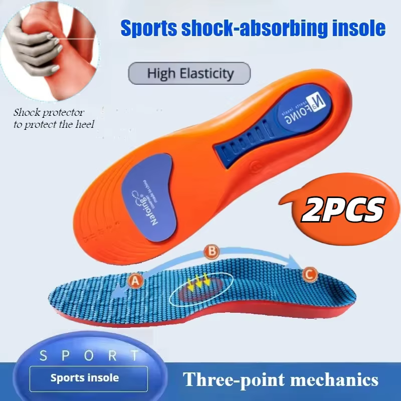 2 pièces semelles de Sport pour chaussures semelle Absorption des chocs déodorant coussin respirant