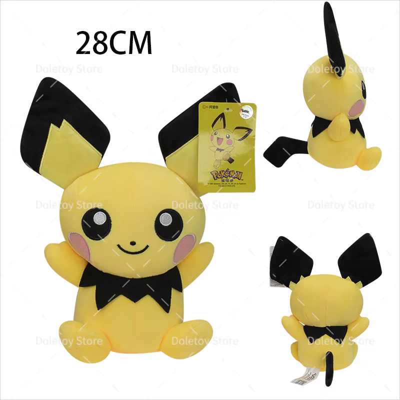 Peluche Pokemon Pikachu Psyduck Jolteon brillant Ho-Oh Fennekin Dedenne