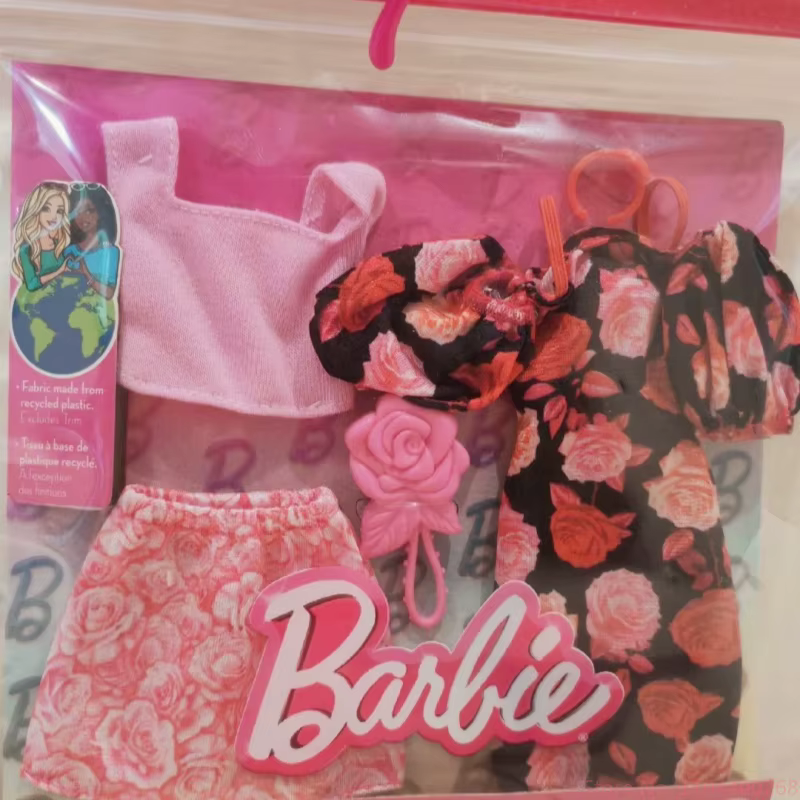 Pour Barbie garde-robe vêtements poupée vacances mode robes sacs chaussures accessoires ensembles à langer fille princesse habiller jouets cadeaux