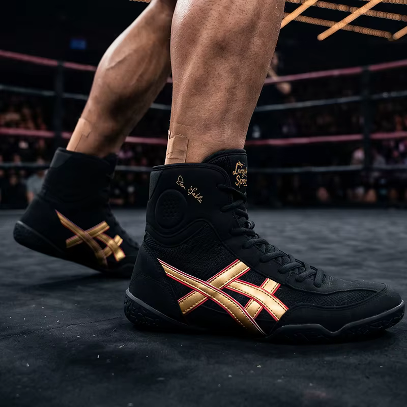 Chaussures de boxe professionnelles haut de gamme pour hommes