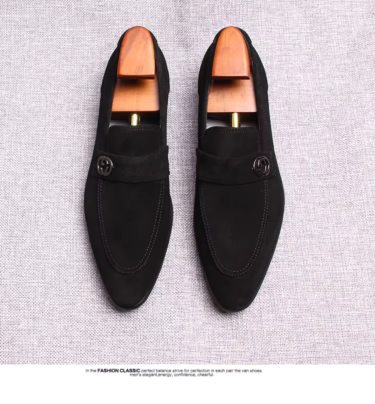 Chaussures en cuir d'affaires européennes pour hommes