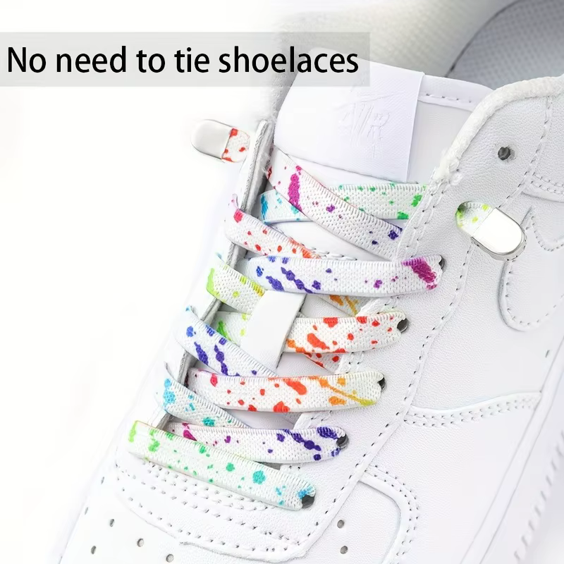 Lacets de chaussures à impression d'encre Splash pour baskets