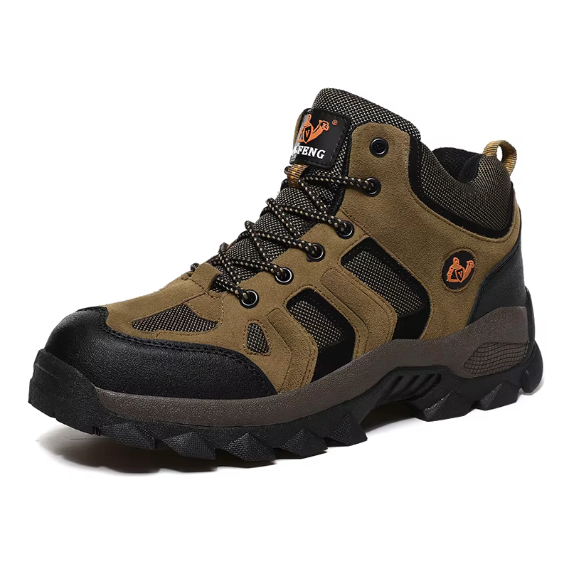 Grande taille hiver chaussures de randonnée hommes neige chaude fourrure cuir bottes