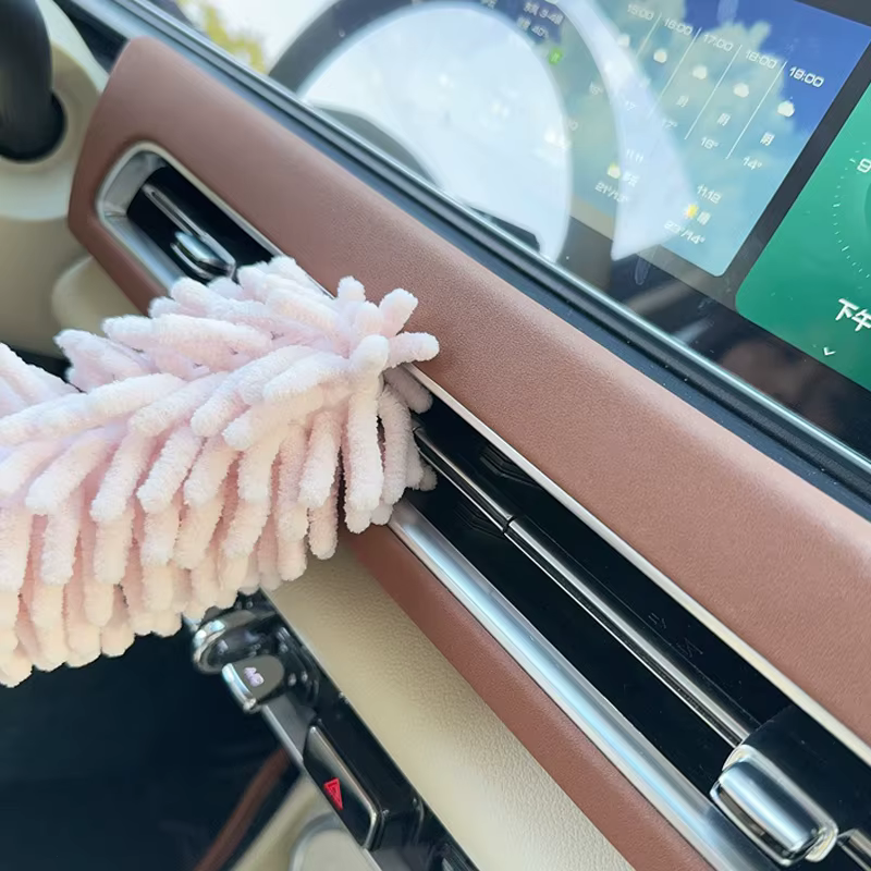 Mini brosse de plumeau de voiture, outil d'époussetage extensible et pliable en microfibre pour le nettoyage intérieur de la maison et de l'automobile, matériau en Fiber de Polyester