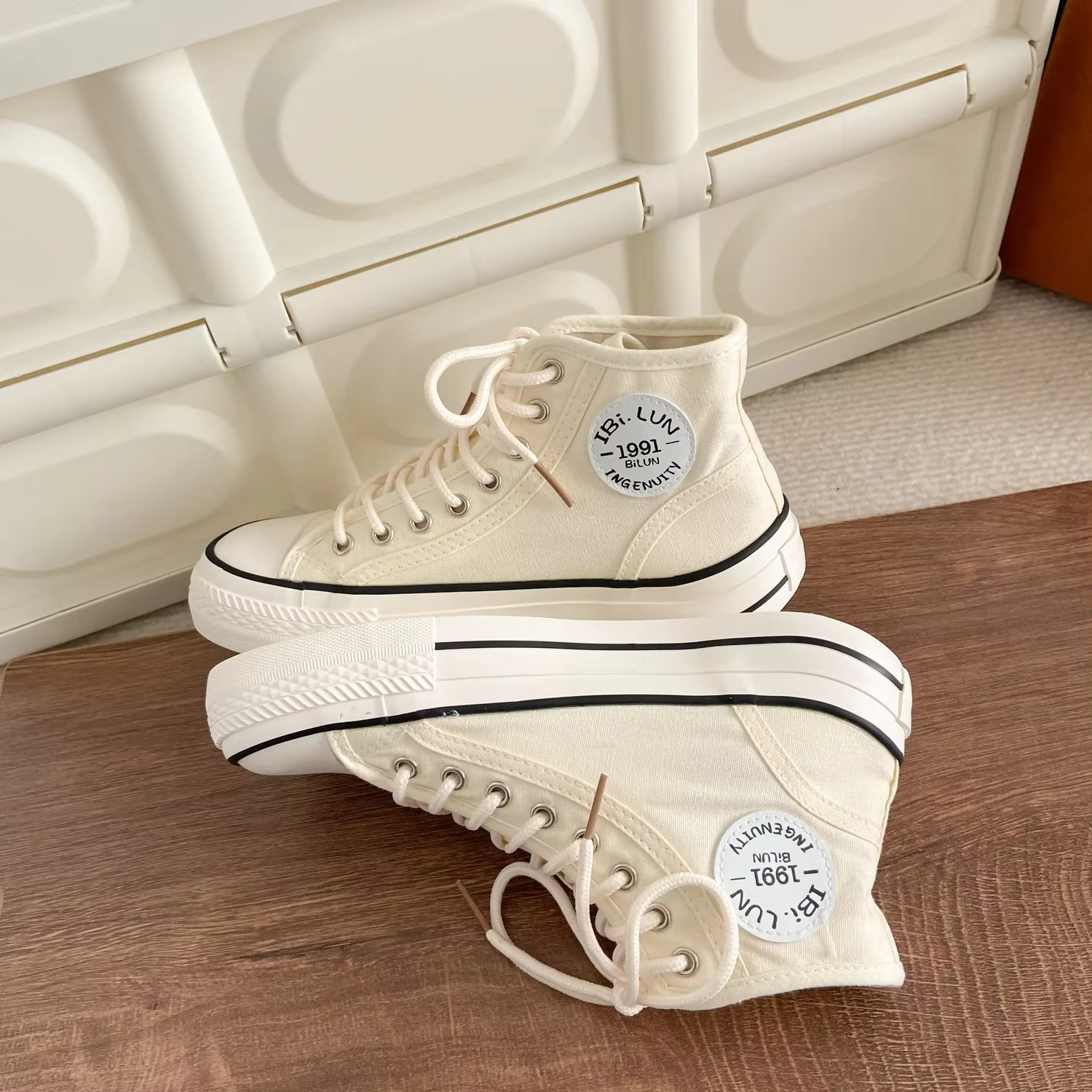 Nouvelles Chaussures Décontractées Polyvalentes en Toile pour Femme
