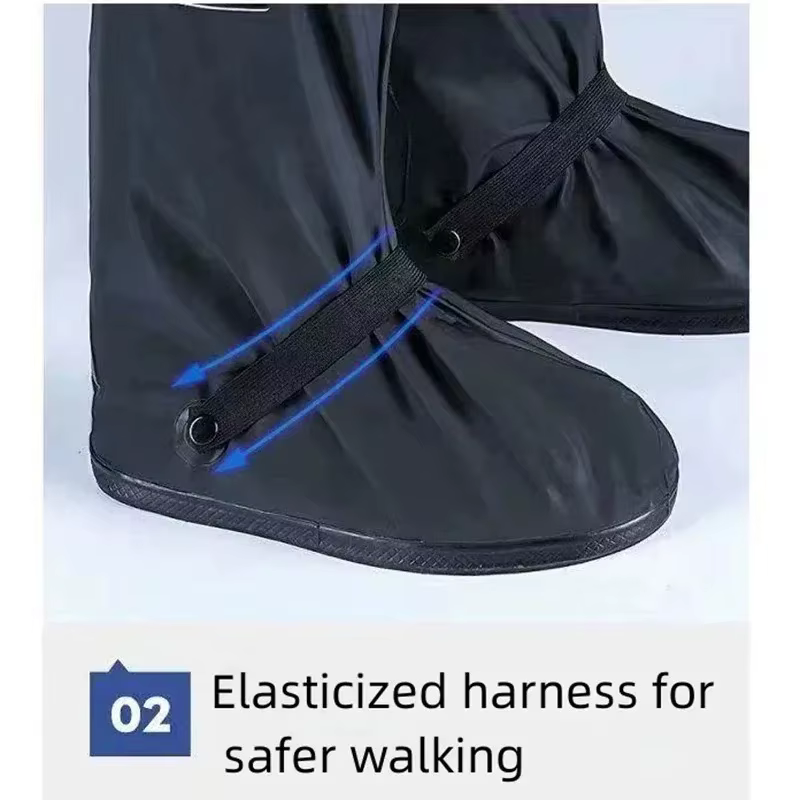 Couvre-chaussures de moto imperméables antidérapants pour la pluie et la neige