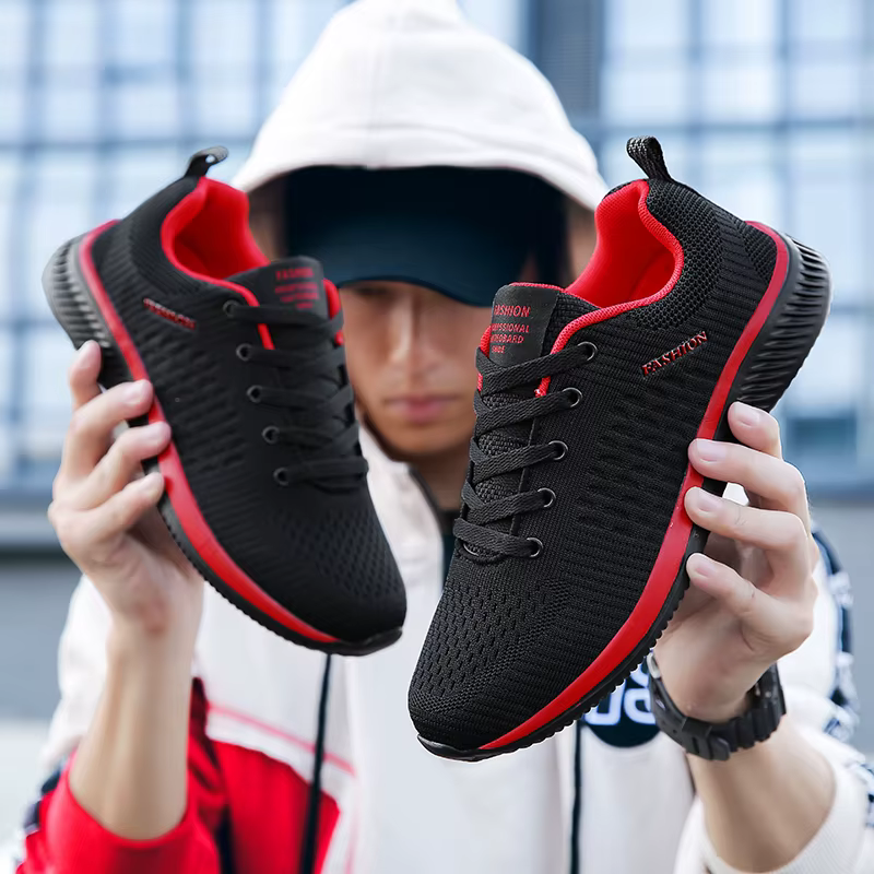 Chaussures de course en tricot pour hommes