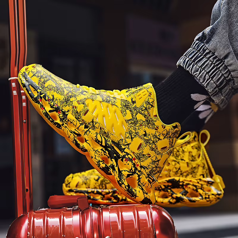 QZHSMY chaussures haut de gamme Graffiti hommes