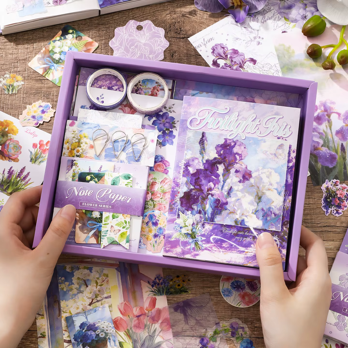 Kit de fournitures pour scrapbooking, ensemble de journal A6 avec autocollants, papiers décoratifs, ensemble cadeau complet DIY pour journalisation et scrapbooking