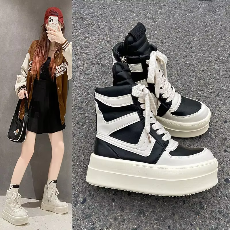 Chaussures à plateforme épaisse pour femme
