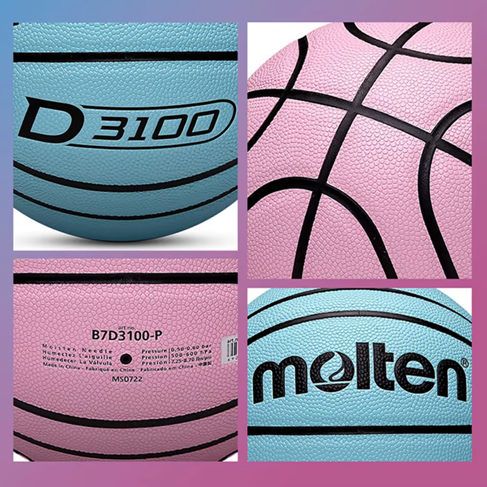 Balles de basket-ball fondues taille officielle 7/6/5 matériau PU résistant à l'usure jeu d'entraînement