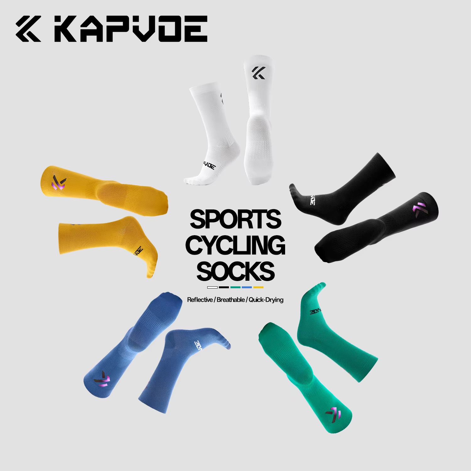 Chaussettes de cyclisme Kapvoe 2026