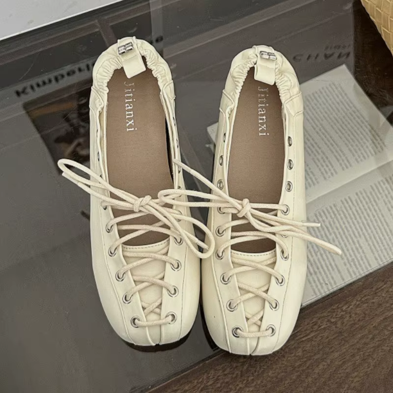 Chaussures de créateur rétro croisées pour femmes