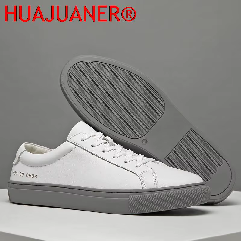 Baskets en cuir véritable pour hommes