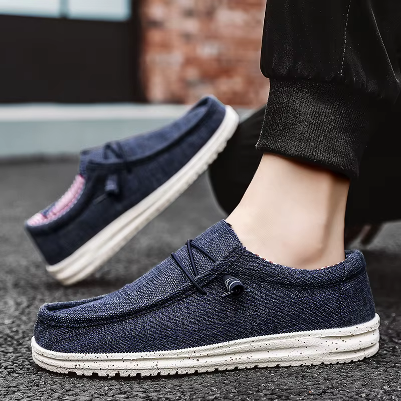 Marque hommes chaussures décontractées mode Denim toile