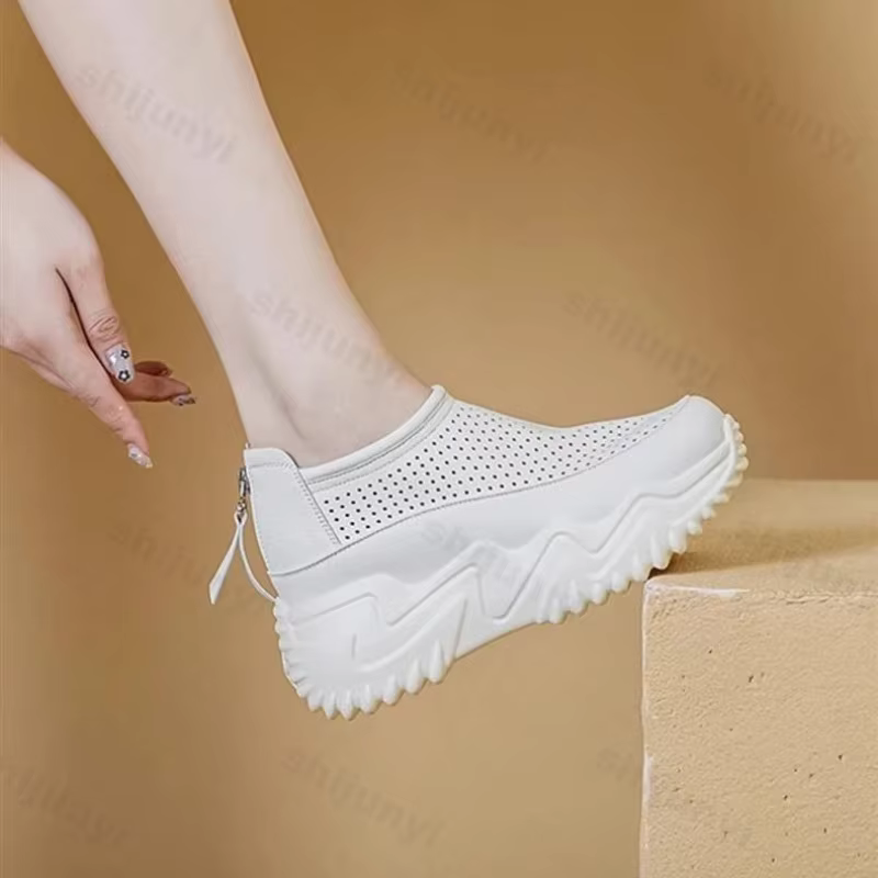 Chaussures plates à plateforme pour femme
