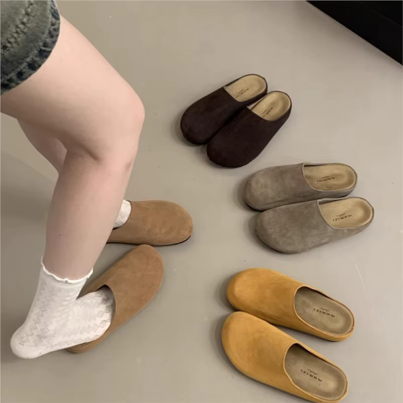 Crestar mode pantoufles plates pour femmes 2025 nouveau extérieur confortable doux plat Mules dame rétro printemps maison diapositives antidérapant chaussure de plage