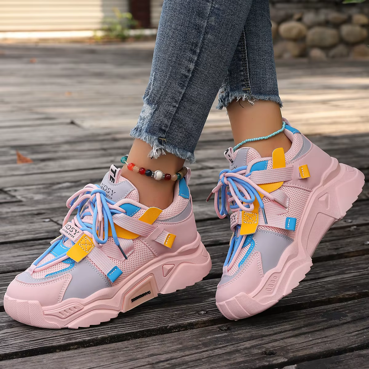 Femmes baskets printemps tendance chaussures de mode décontractées