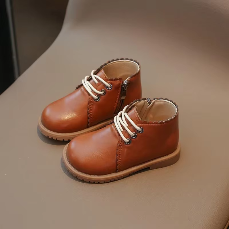 Jogerli printemps automne nouveau bébé bottes courtes chaussures pour enfants fille enfant en bas âge