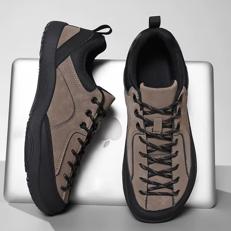 Nouveaux hommes femmes pieds nus bout large chaussures de marche à la mode