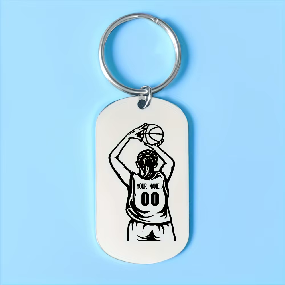 Porte-clés de fan de basket-ball personnalisé