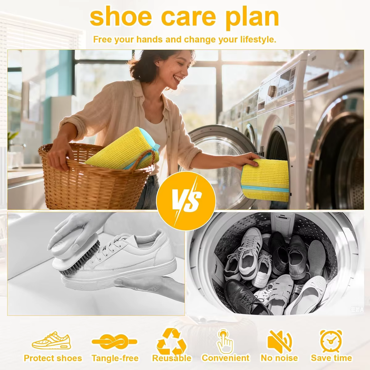 Sac de lavage pour baskets et chaussures
