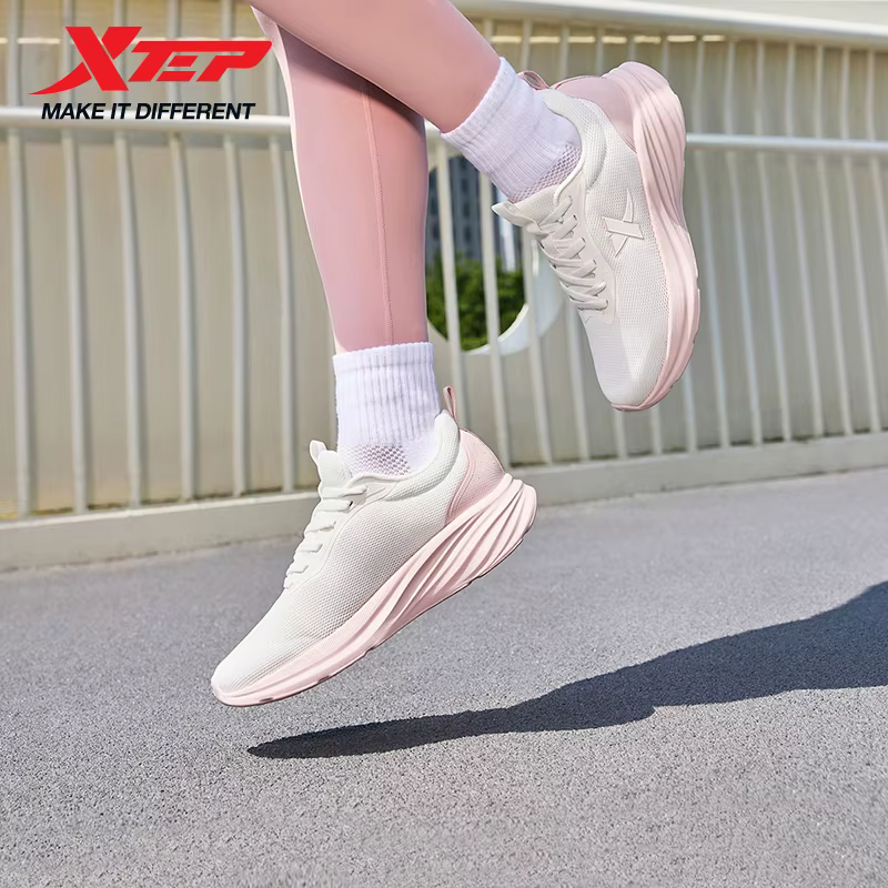 Xtep chaussures de course pour femmes 2025 été nouveau respirant maille léger décontracté absorbant les chocs durabilité baskets 875418110054