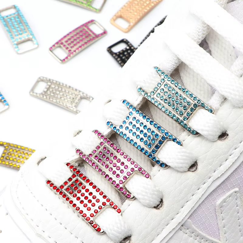 Coloré strass boucle lacets AF1 chaussure décoration bijoux baskets chaussures breloques bricolage