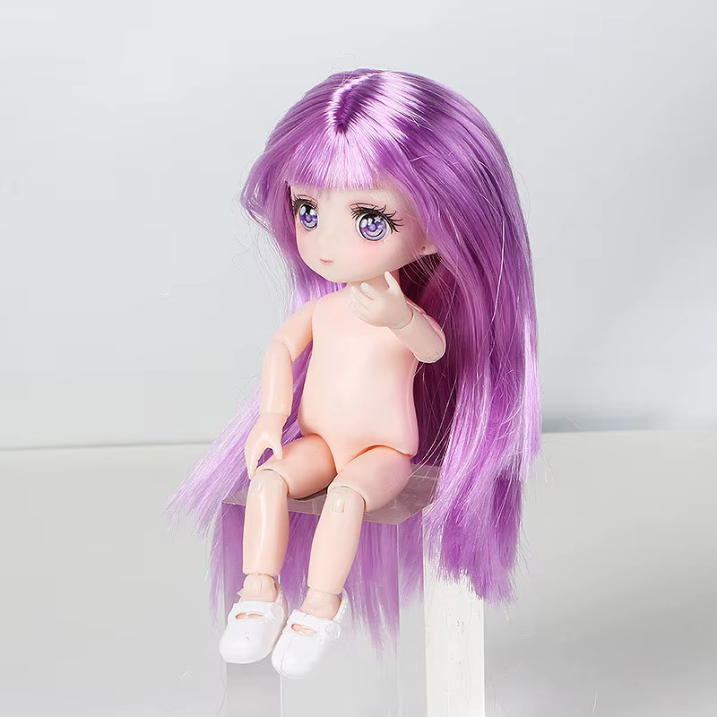 Ensemble de figurines d'anime de style dessin animé 3D - Poupée de style Barbie pour enfant, plusieurs styles disponibles, poupées nues sans vêtements
