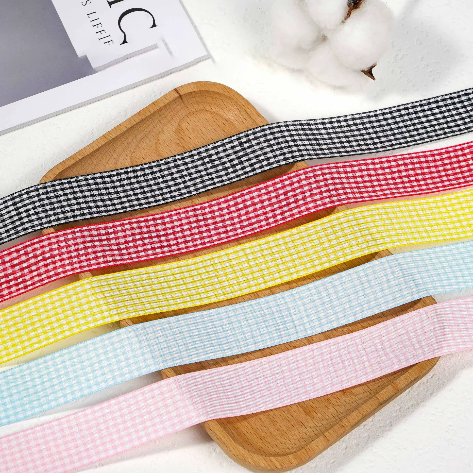 1 Paire de Lacets Mignons à Carreaux Vichy Pastel