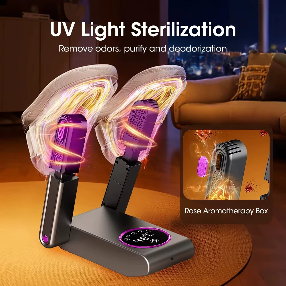 Sèche-chaussures électrique séchage rapide désodorisant lumière UV stérilisation