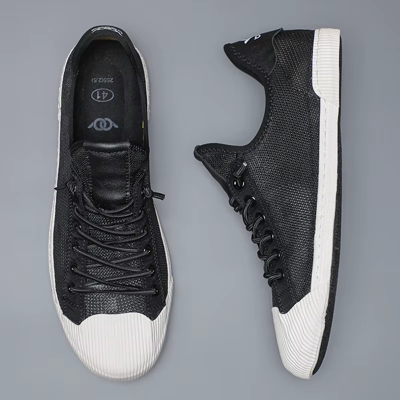 Chaussures en toile à lacets pour hommes