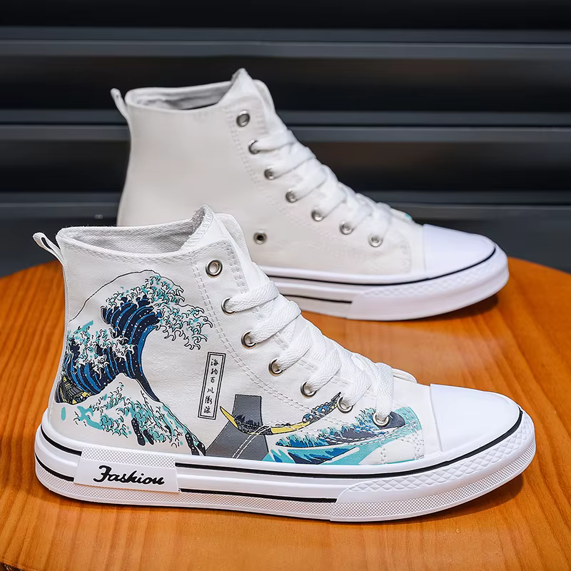Chaussures de planche pour hommes 2025 mode nouvelle maille respirant anti-dérapant étudiant