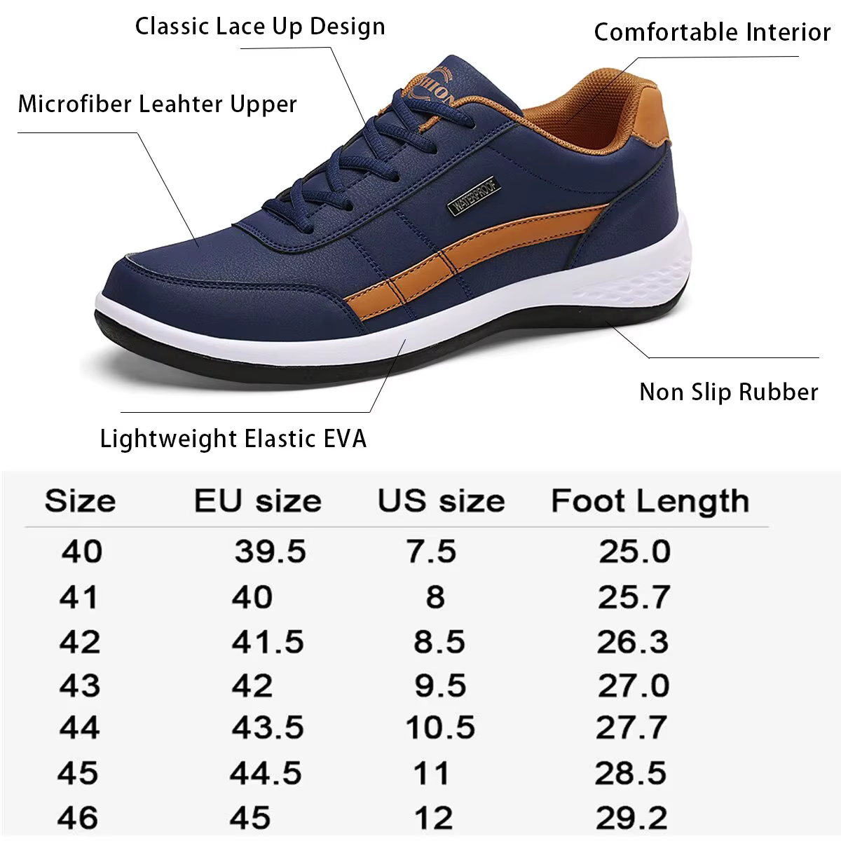 Hommes Chaussures Marche Sneakers Loisirs Homme