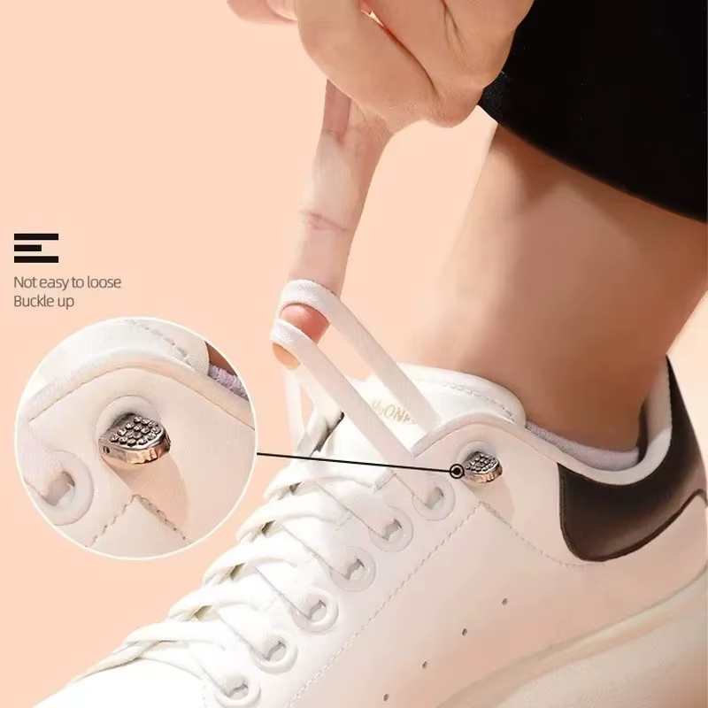 Lacets élastiques sans nœuds pour baskets de sport