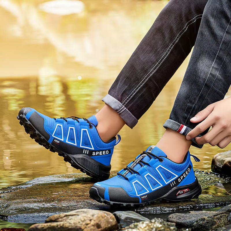 TFanJump chaussures de randonnée en plein air pour hommes et femmes semelle extérieure en caoutchouc antidérapante