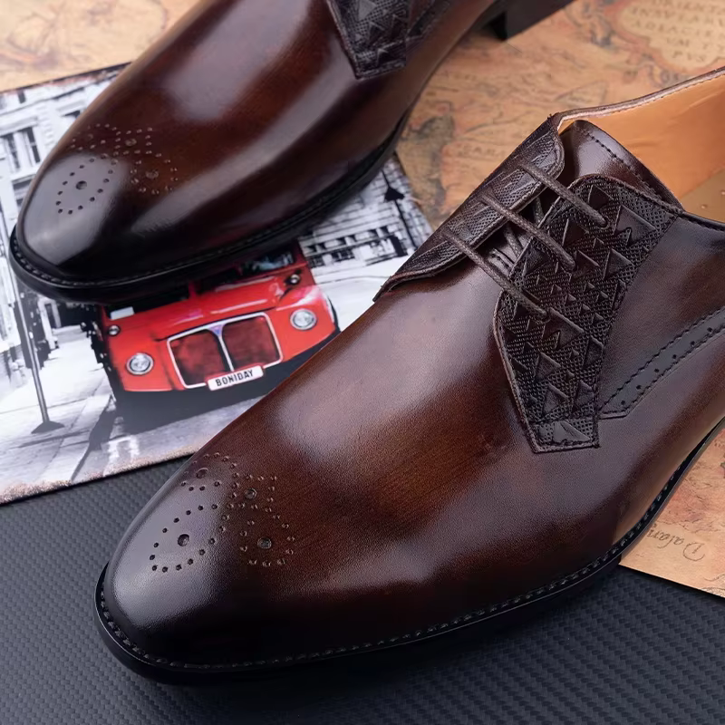 Chaussures en cuir de luxe pour hommes